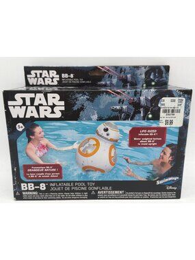 Star Wars BB-8 Inflatable Pool Toy 26" Life-Sized Water-Weighted Bottom By SwimW
